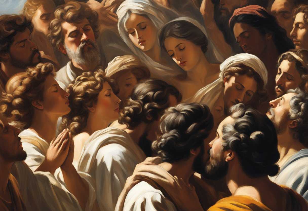 People-gather-in-sunlight-praying-together-in-unity-and-support-sharing-faith-and-connection_dhnx