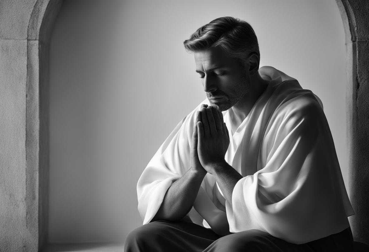person-praying-kneeling-hands-clasped-eyes-closed-soft-light-serene-atmosphere-black-and-white_uujf