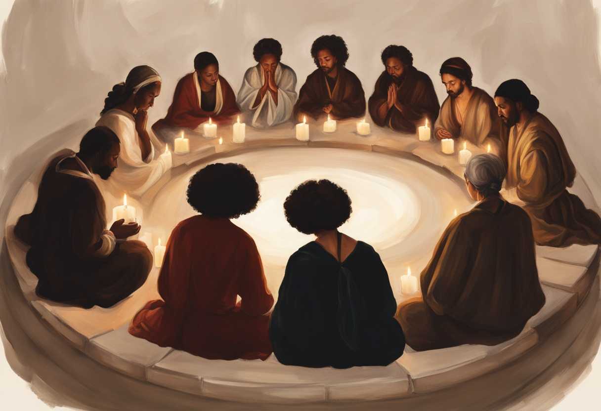Diverse-group-in-candlelit-circle-praying-for-world-peace-with-serene-expressions_yssc