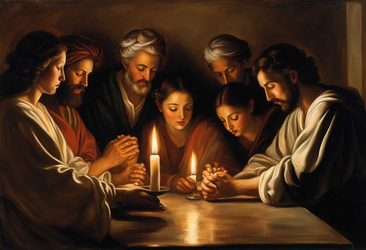 A-serene-gathering-of-diverse-individuals-hands-clasped-in-prayer-surrounded-by-soft-candlelight-_sdec