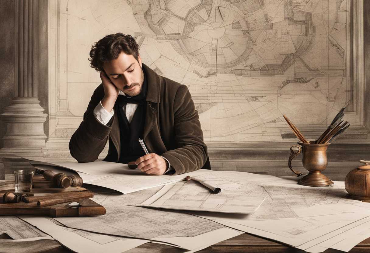 A-thoughtful-person-studying-blueprints-surrounded-by-tools-and-architectural-sketches-focused-and_pjcc