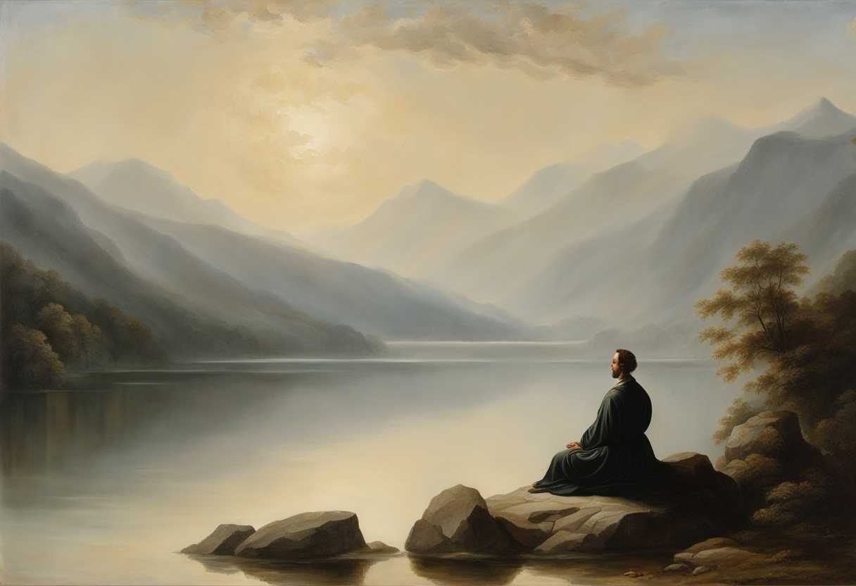 A-serene-figure-meditating-by-a-tranquil-lake-surrounded-by-misty-mountains-seeking-inner-peace_htkt