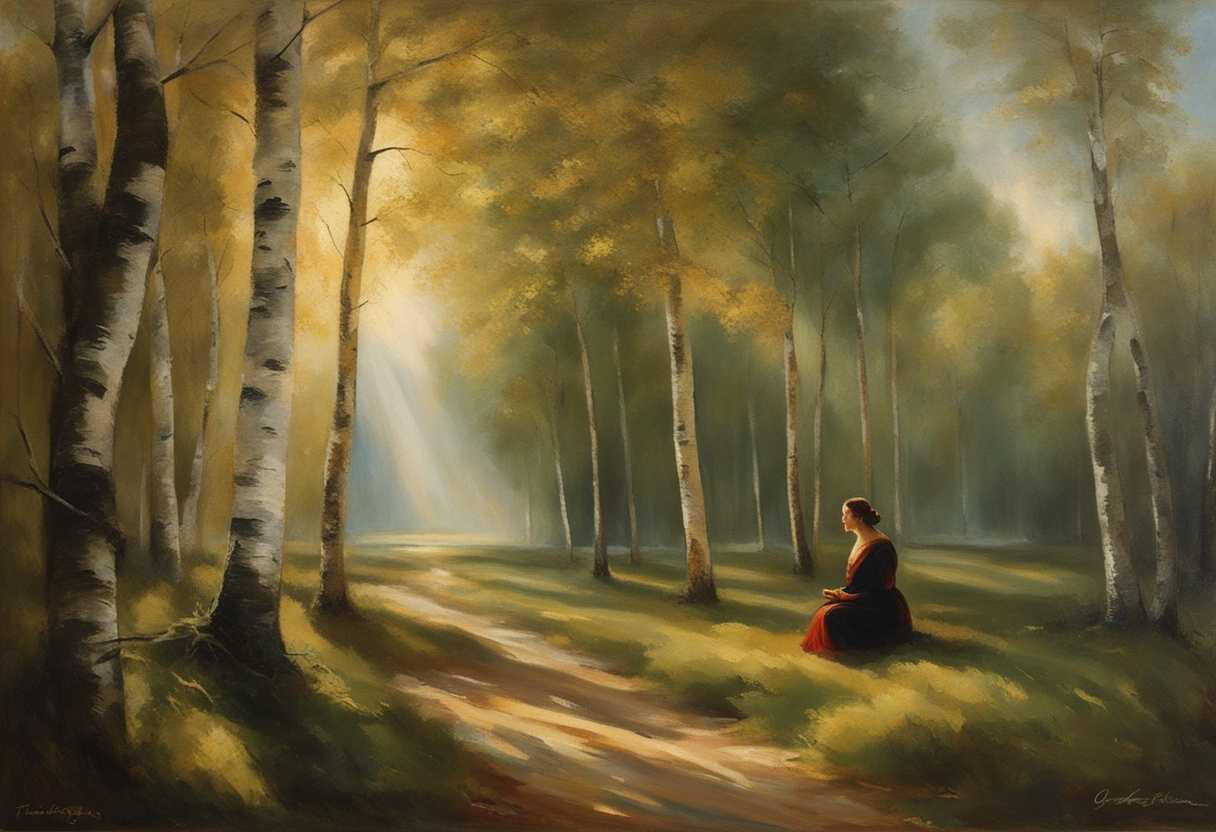 Serene-landscape-soft-light-filtering-through-birch-trees-a-figure-meditating-seeking-peace-and-h_fnzj