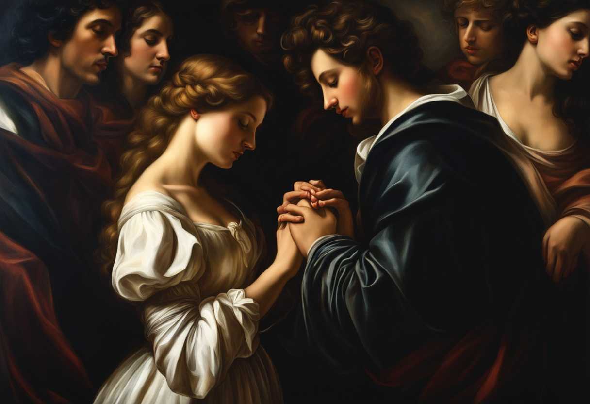 Couple-holding-hands-surrounded-by-loved-ones-praying-together-serene-atmosphere-soft-lighting-_kcyy