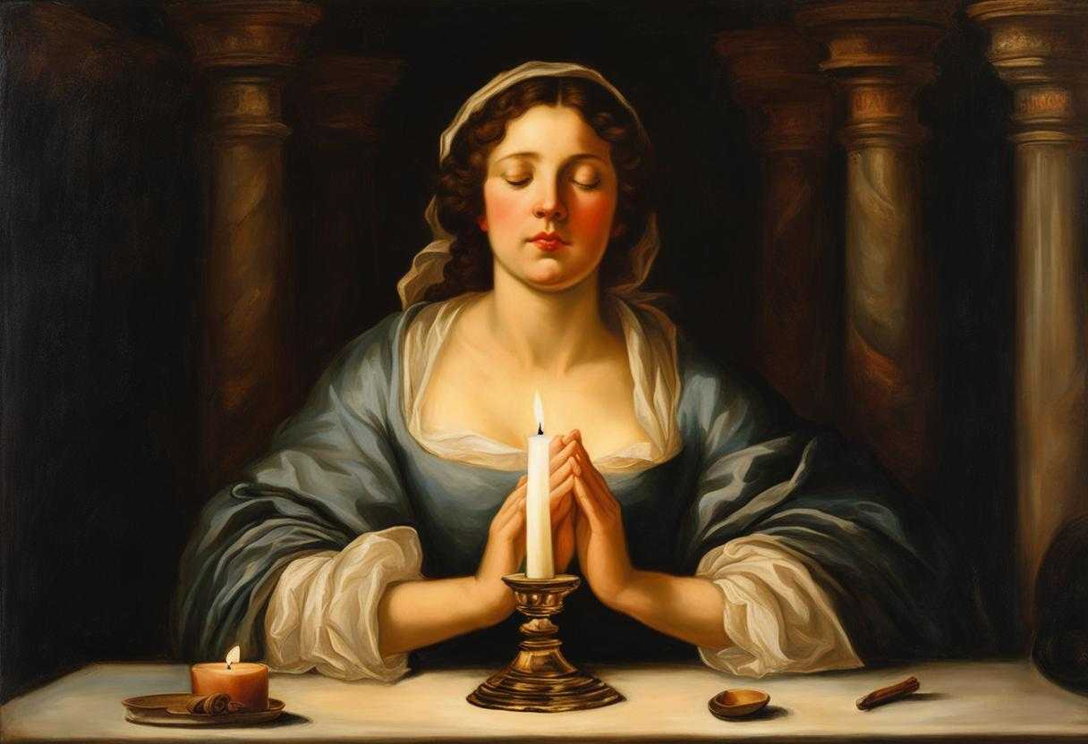 A-person-in-prayer-on-their-birthday-eyes-closed-hands-clasped-surrounded-by-candlelight_durt