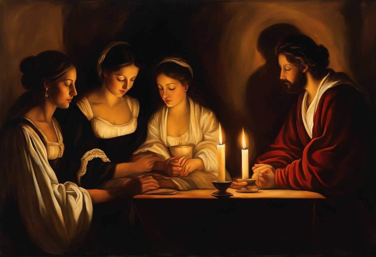 Serene-family-gathered-in-candlelight-hands-clasped-in-prayer-peaceful-ambiance-warm-glow-heartf_sdad
