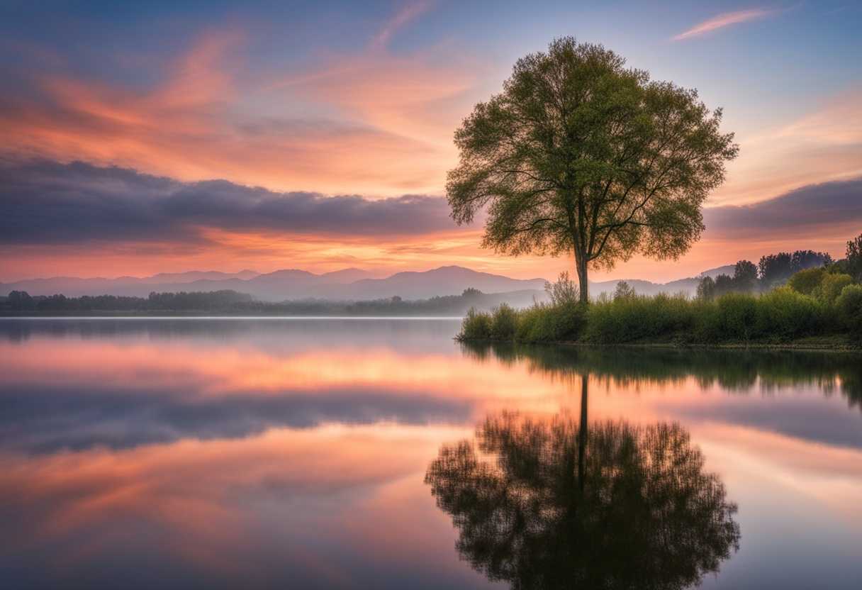 A-serene-sunrise-over-a-tranquil-lake-reflecting-wisdom-and-clarity-peaceful-nature-soft-colors_ebsf