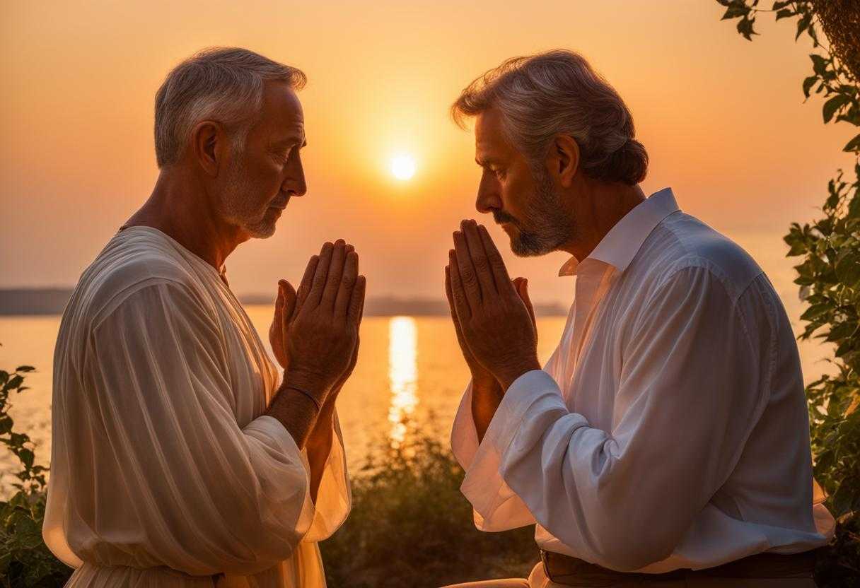 father-and-son-in-law-praying-sunset-warm-glow-serene-atmosphere-clasped-hands-closed-eyes-dee_wugy