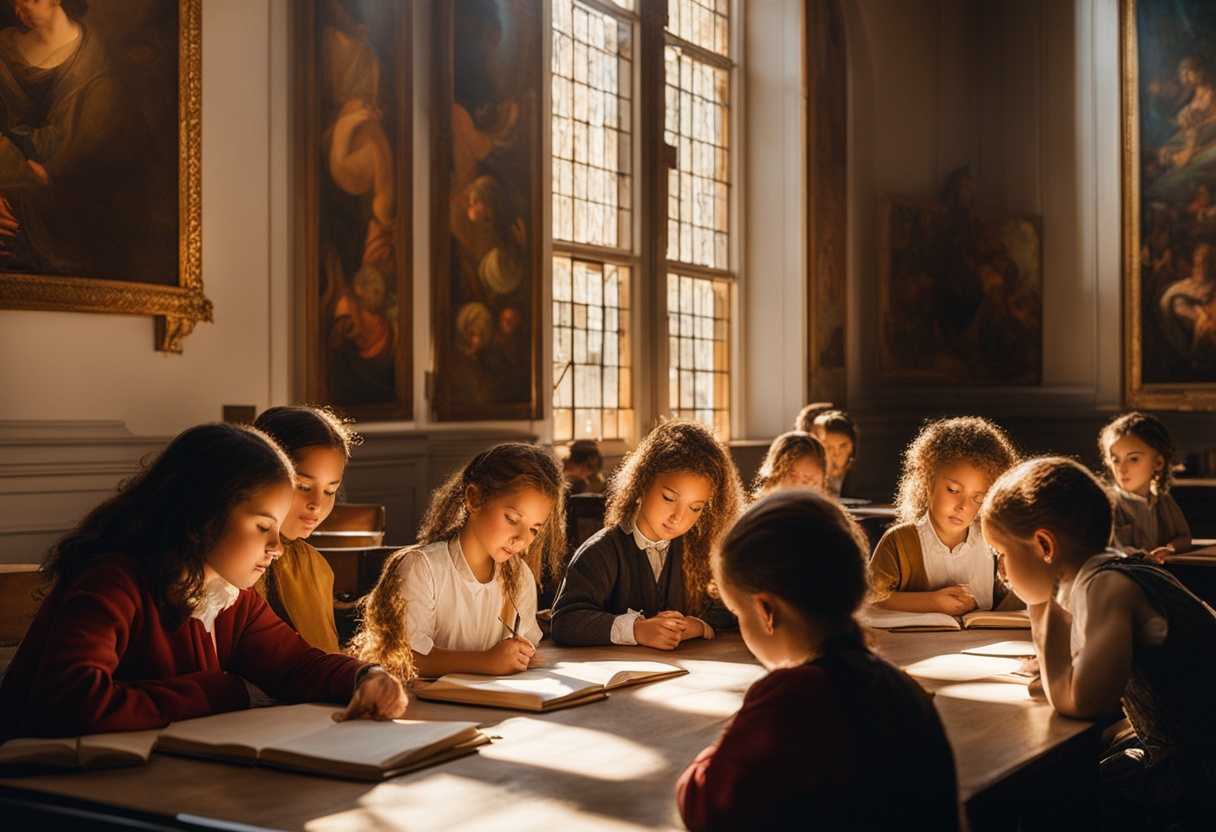 Warm-sunlight-fills-a-classroom-illuminating-grateful-faces-engaged-in-vibrant-learning_apeg