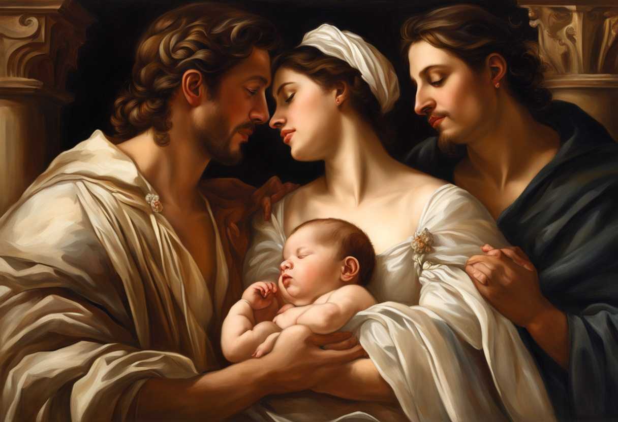 A-family-gazes-lovingly-at-their-newborn-baby-in-a-warm-intimate-moment_gcqu