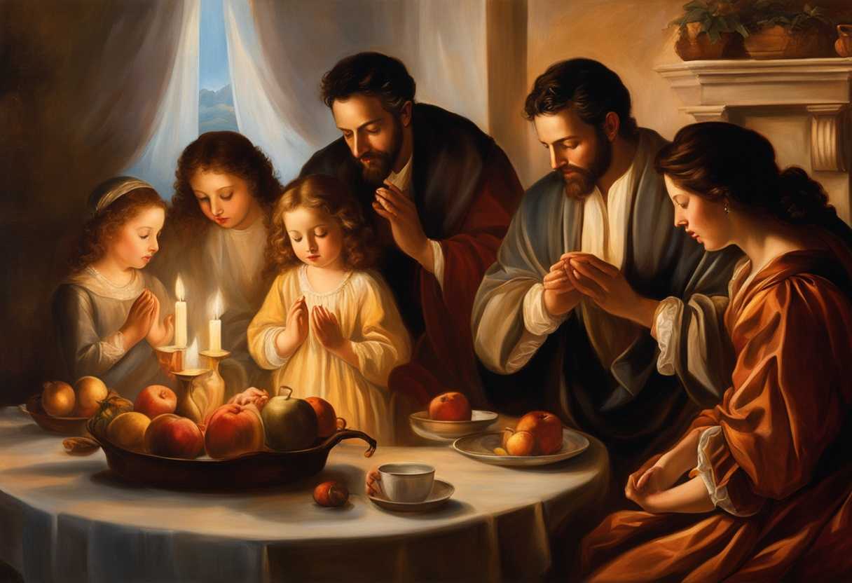 A-family-prays-together-in-a-cozy-warmly-lit-living-room-radiating-peace-and-unity_kjbf