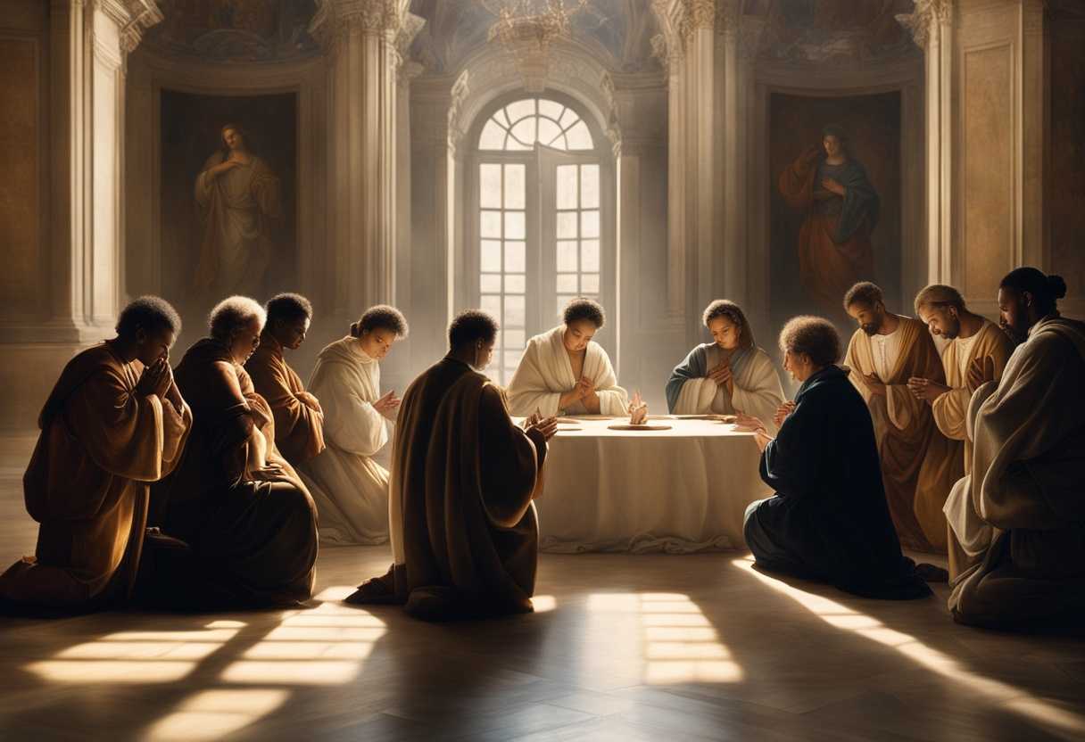 A-diverse-group-of-individuals-in-prayer-bathed-in-soft-light-embodying-unity-and-peace_xzrh