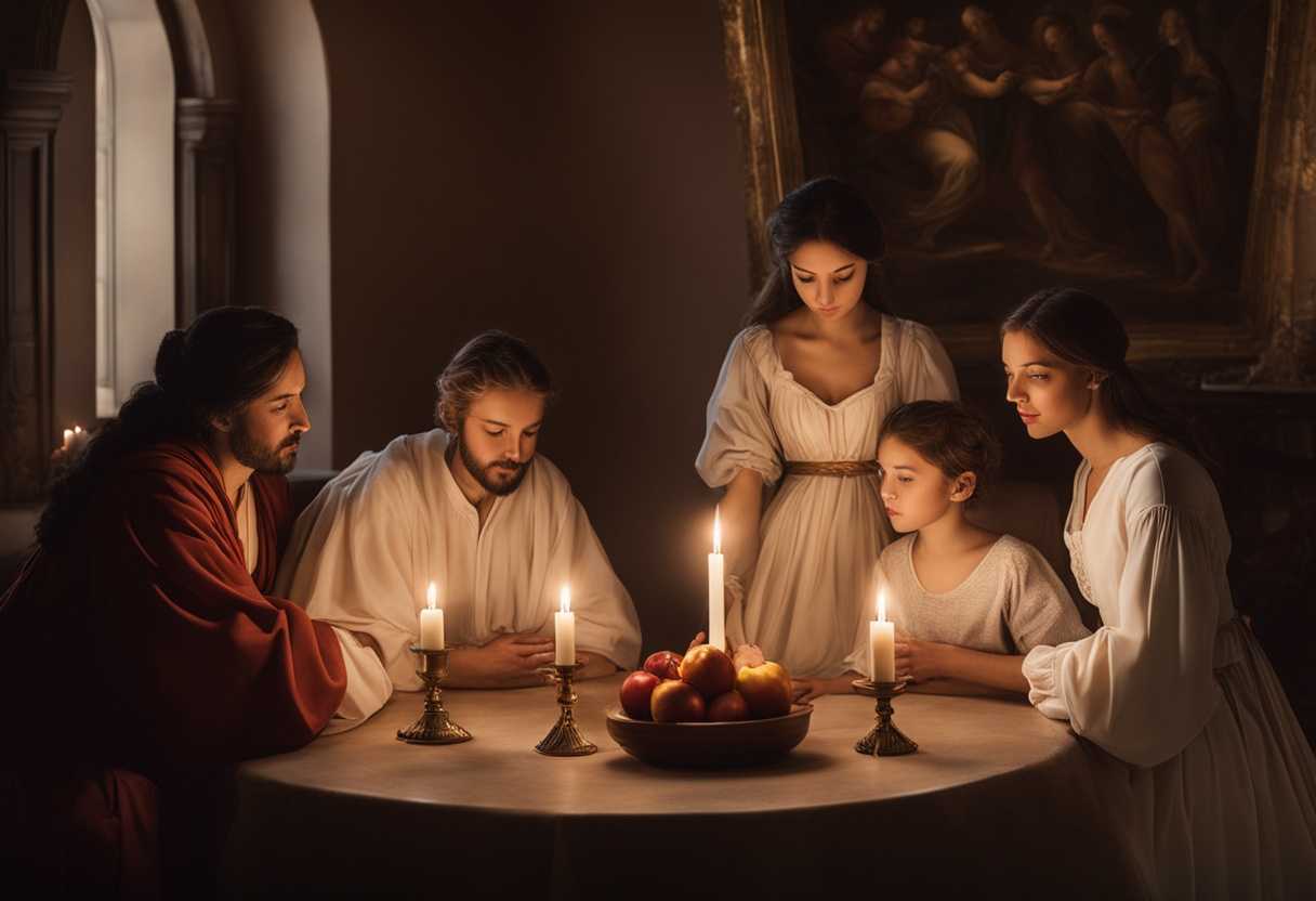 Family-in-a-serene-home-praying-together-soft-light-flickering-candles-unity-and-peace_fnvr