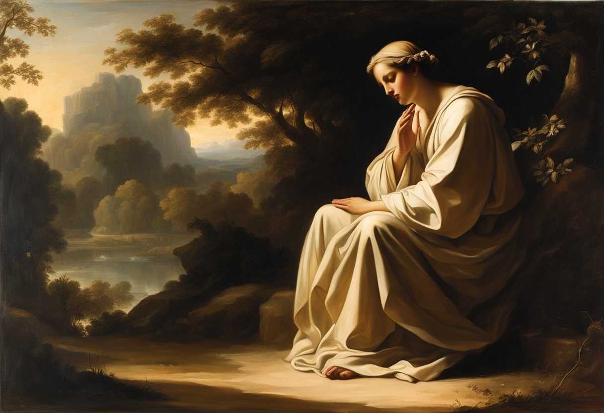 A-serene-figure-in-prayer-illuminated-by-gentle-light-surrounded-by-soft-shadows-and-nature_xdqk