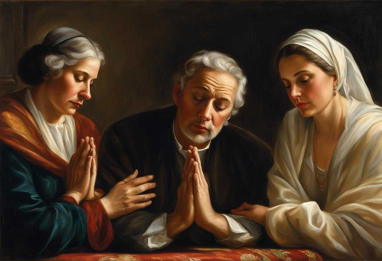 family-and-friends-warm-intimate-moment-loved-ones-gather-in-prayer-heads-bowed-hands-clasped-