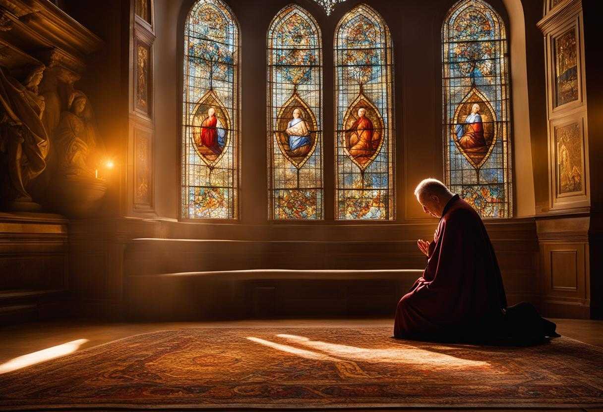 person-praying-in-religious-setting-soft-light-through-stained-glass-warm-glow-serenity-and-devot
