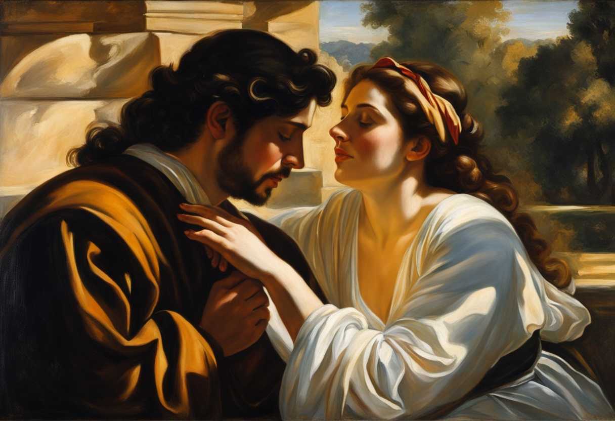 Two-people-share-a-tender-moment-of-forgiveness-under-dappled-sunlight-eyes-locked_hout