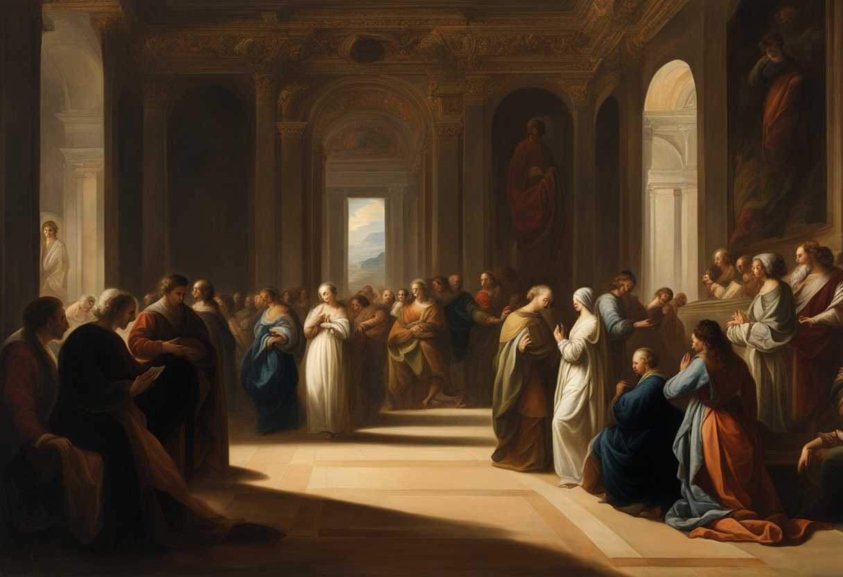 People-praying-in-a-softly-lit-room-united-in-solemn-devotion-and-peaceful-unity_kgix