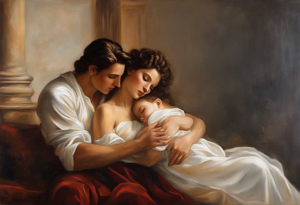 A-glowing-family-moment-soft-morning-light-gentle-embrace-dreams-shared-in-nature's-warmth_uwwk
