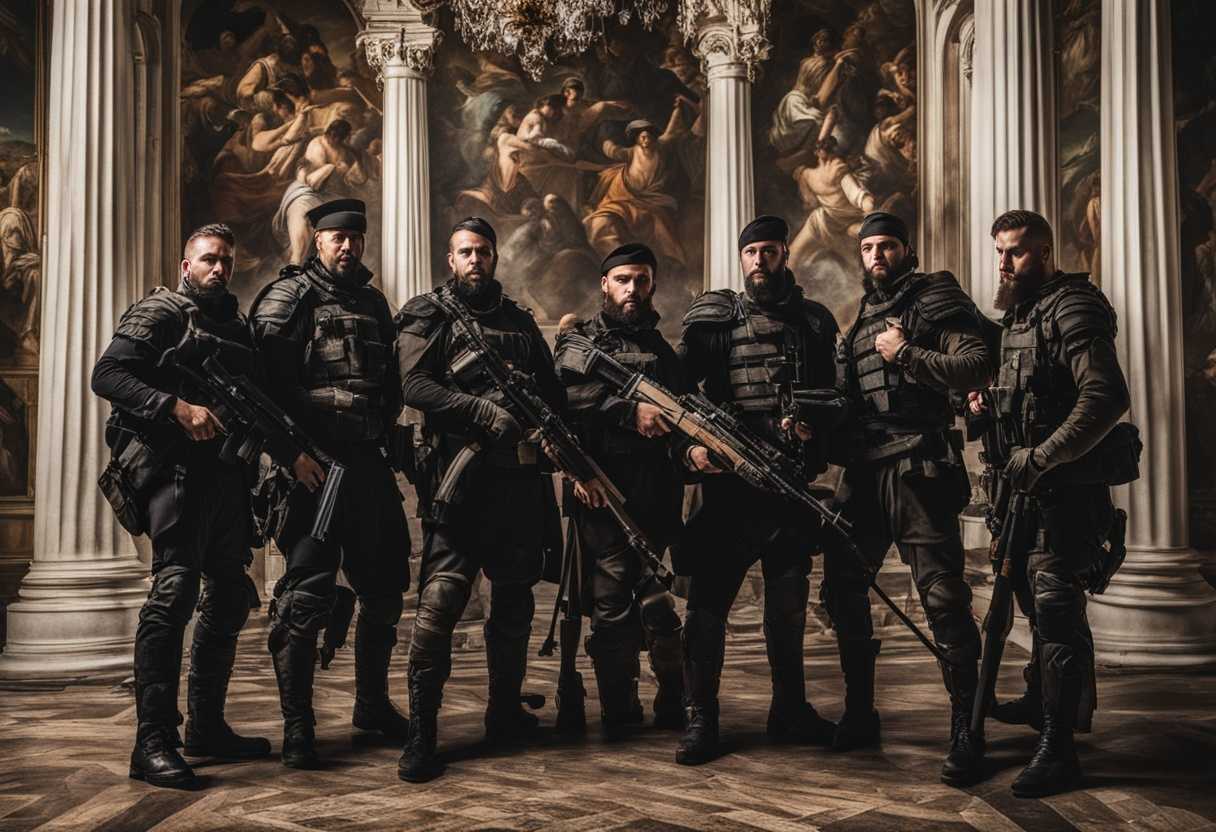 Tactical-team-poised-in-shadows-weapons-ready-camaraderie-and-urgency-palpable-in-the-air_dxbn