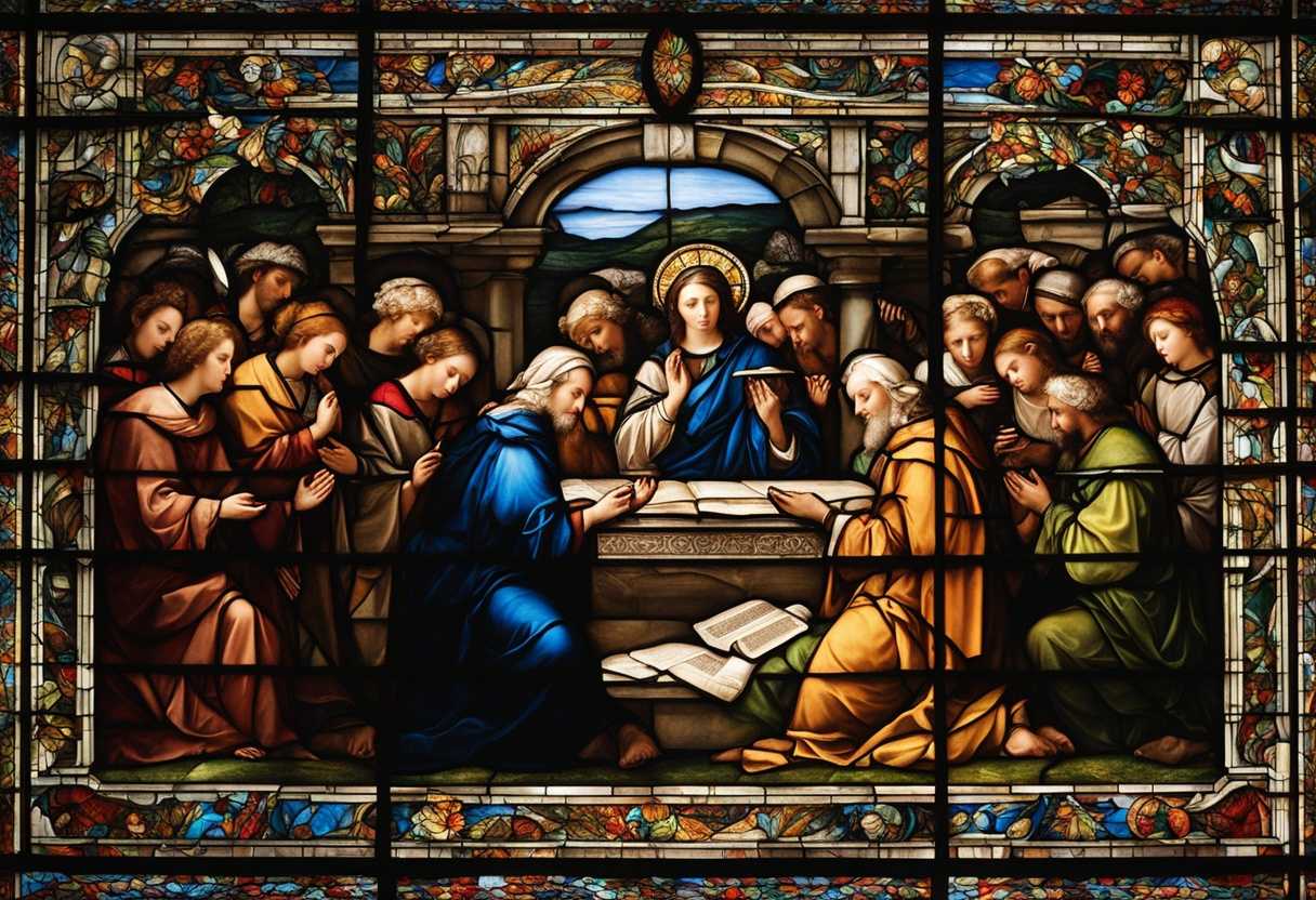 A-serene-gathering-in-prayer-illuminated-by-stained-glass-capturing-unity-and-deep-reflection_uypl