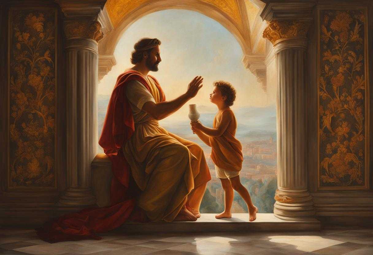 A-father-and-son-share-a-tender-embrace-radiating-love-and-guidance-in-silence_glmf
