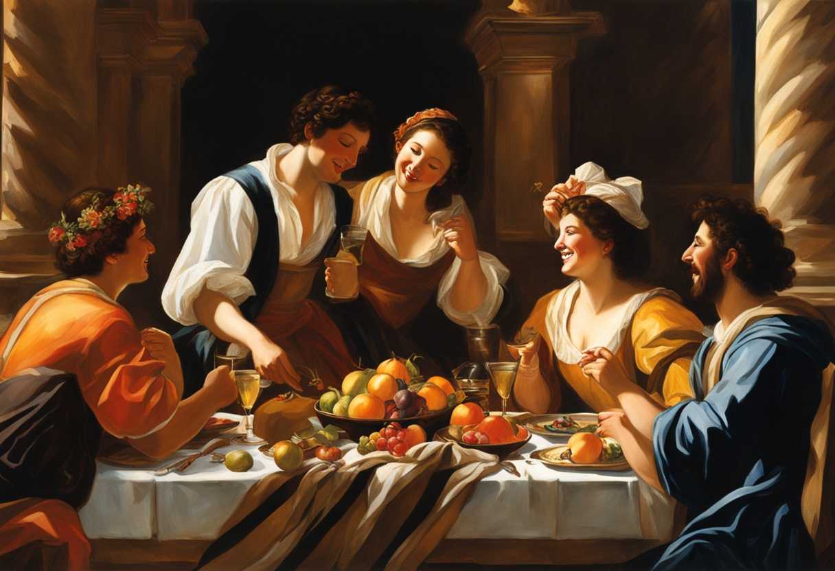 Friends-celebrate-joyfully-under-sunlight-sharing-laughter-warm-embraces-and-a-festive-meal_hwnd