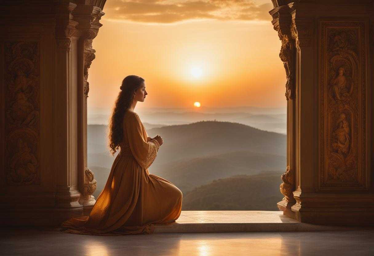 sister-woman-prayer-contemplation-peace-serenity-setting-sun-tranquil-atmosphere-ethereal-d