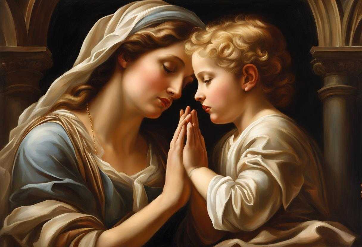 A-mother-and-son-share-a-heartfelt-prayer-surrounded-by-serene-love-and-hope_fxib
