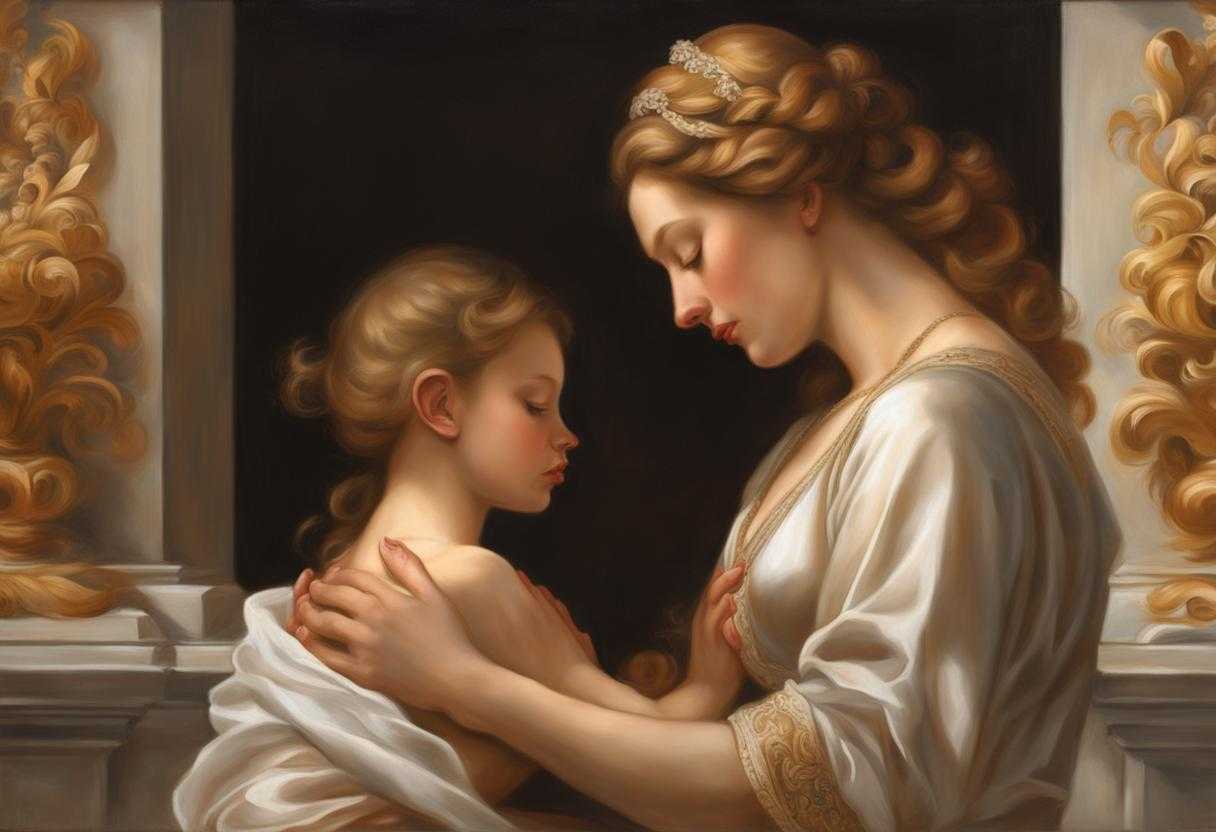 A-mother-kneels-in-prayer-eyes-closed-hands-clasped-bathed-in-soft-light_zumy