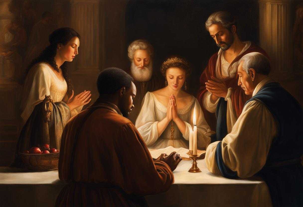 A-diverse-group-of-individuals-pray-together-in-a-softly-lit-timeless-setting_pbcs