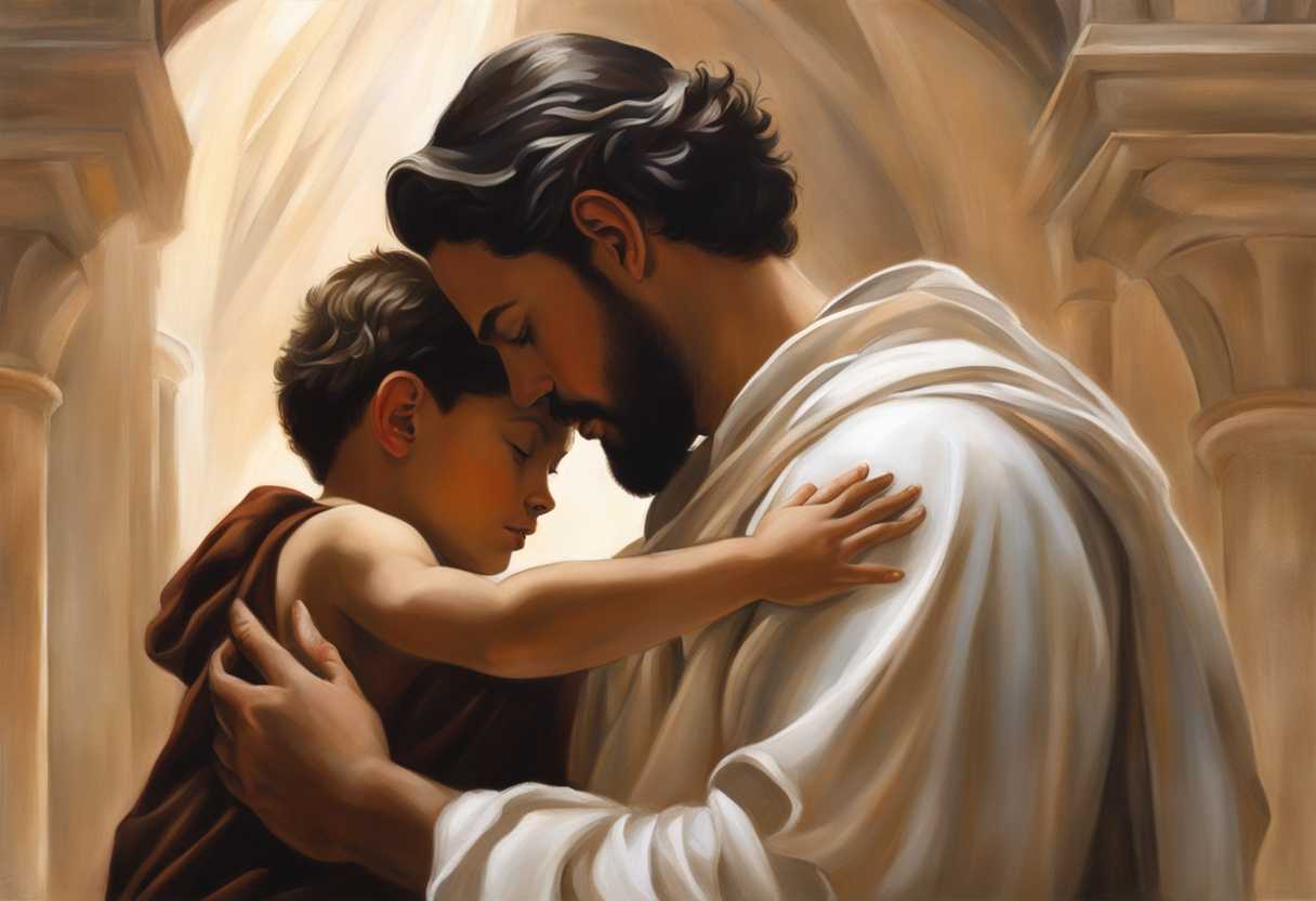 Father-and-son-share-a-heartfelt-prayer-bathed-in-soft-light-expressing-love-determination-and-h_pspv