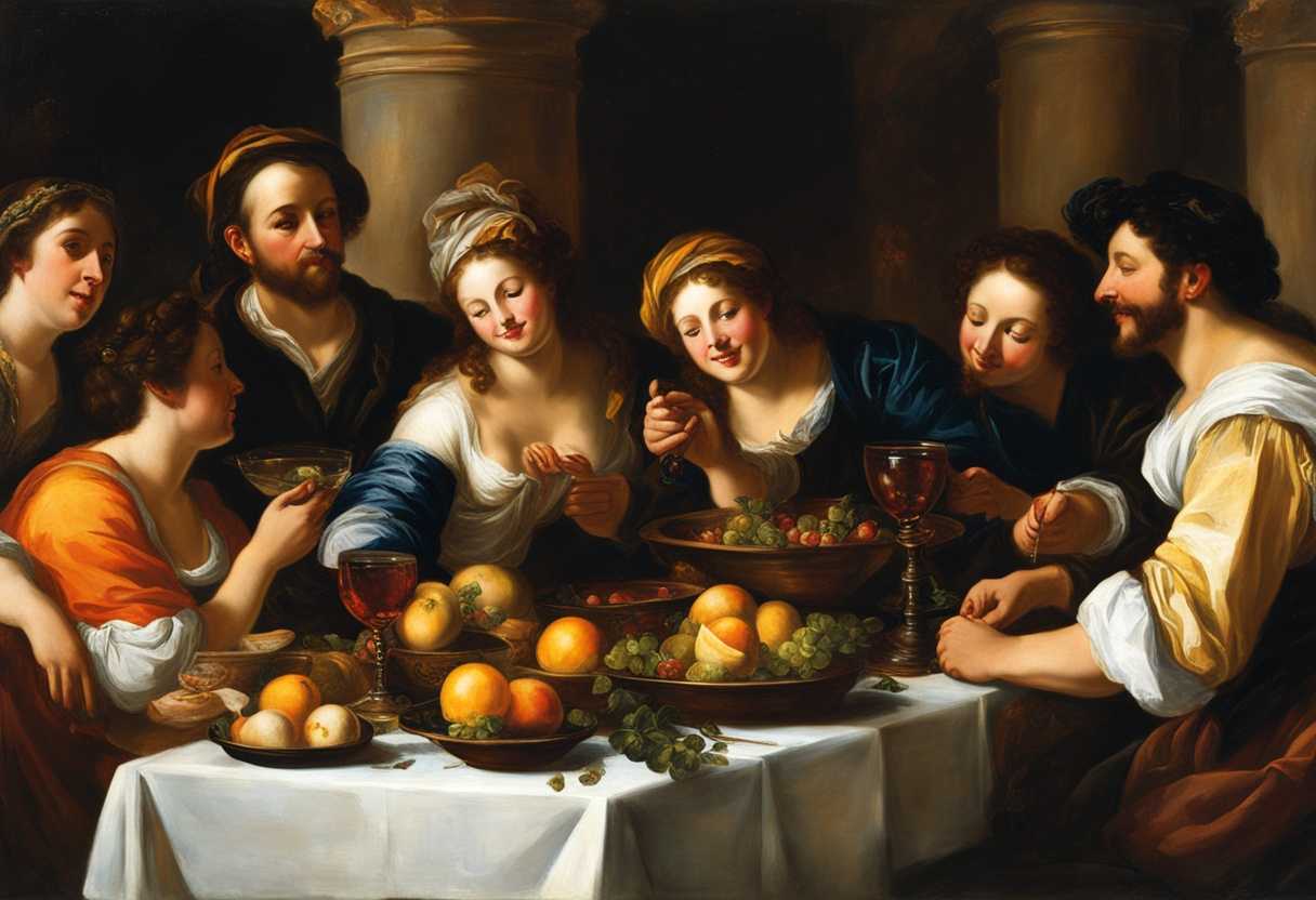 A-sunlit-gathering-around-a-rustic-table-sharing-vibrant-dishes-and-laughter_vxcu