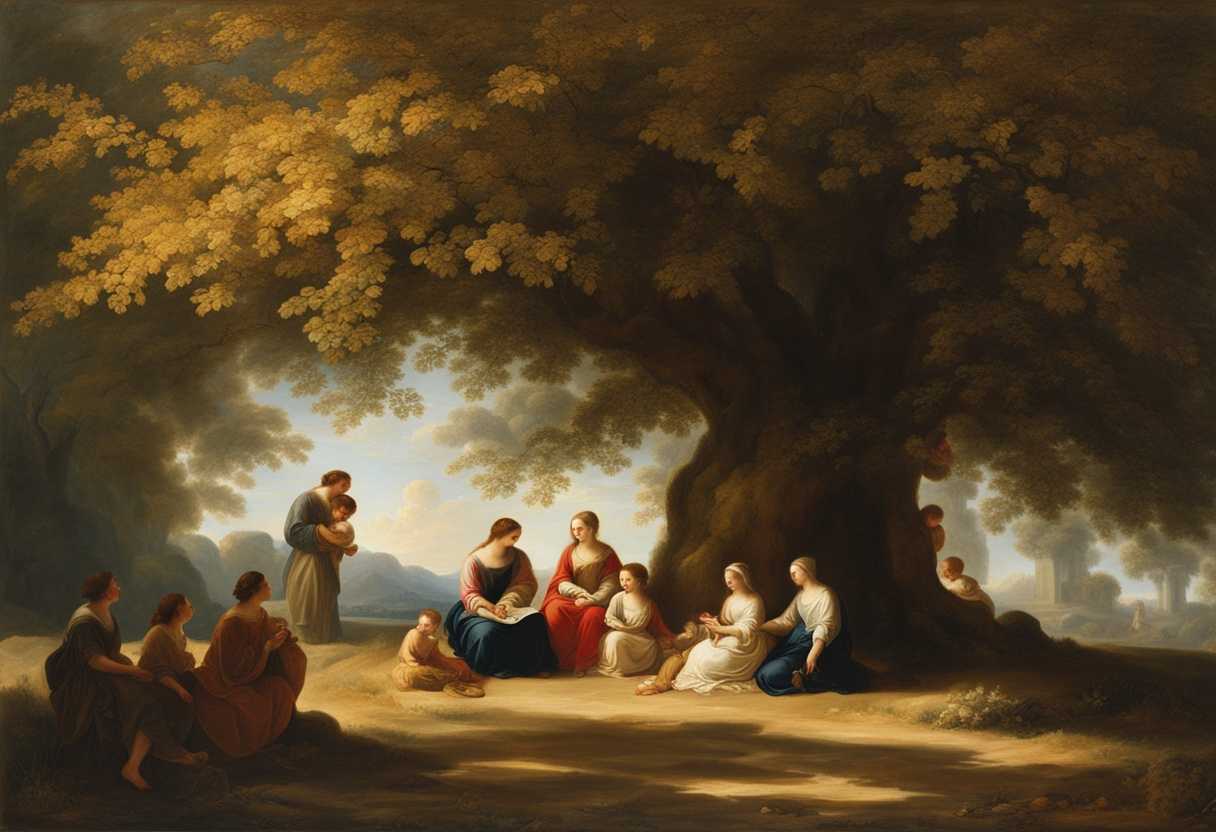 A-serene-family-gathered-under-a-protective-tree-sunlight-filtering-through-leaves-symbolizing-fai_obzj