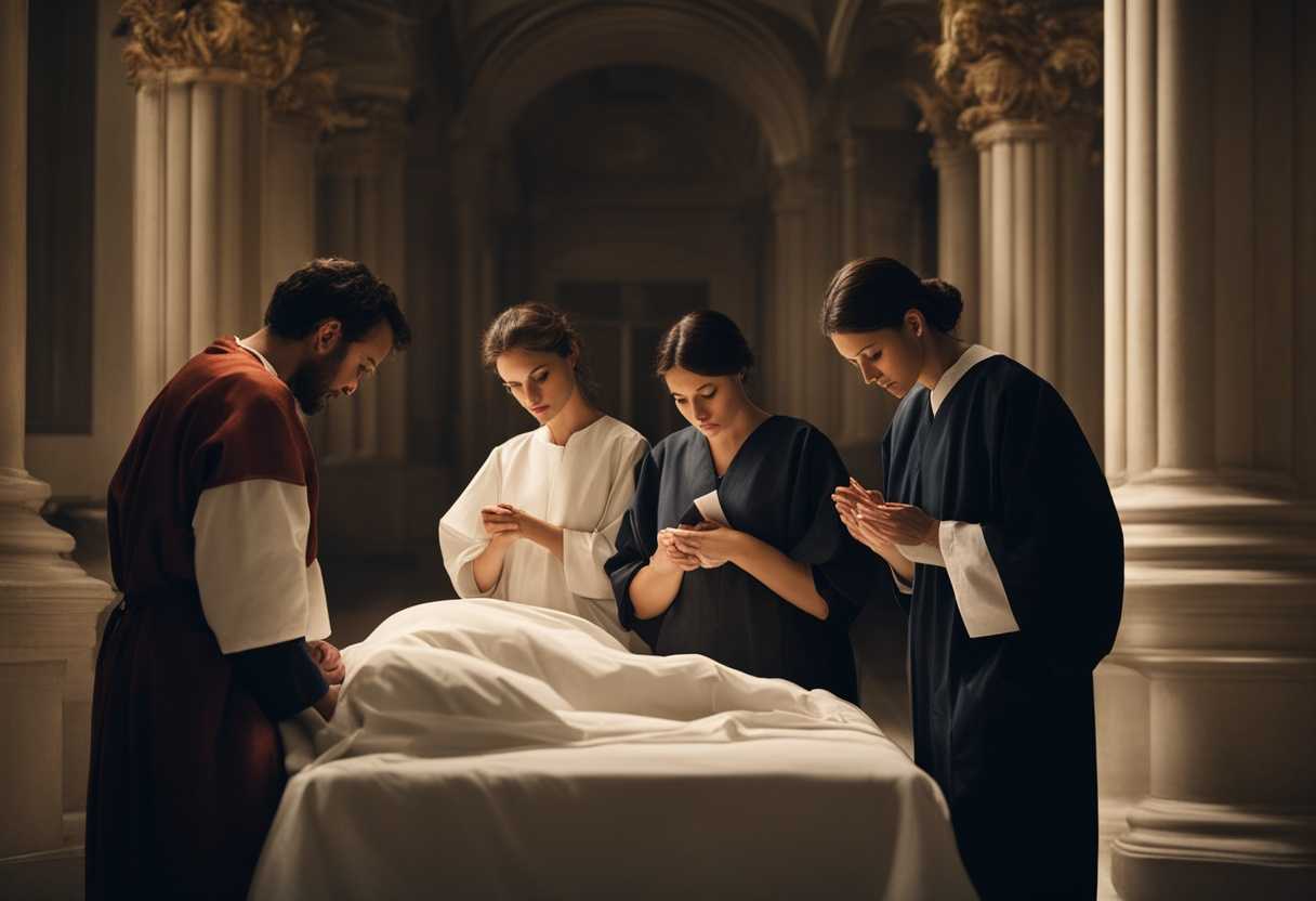 Medical-team-in-a-serene-hospital-setting-focused-compassionate-united-in-prayer-soft-lighting-_miyx