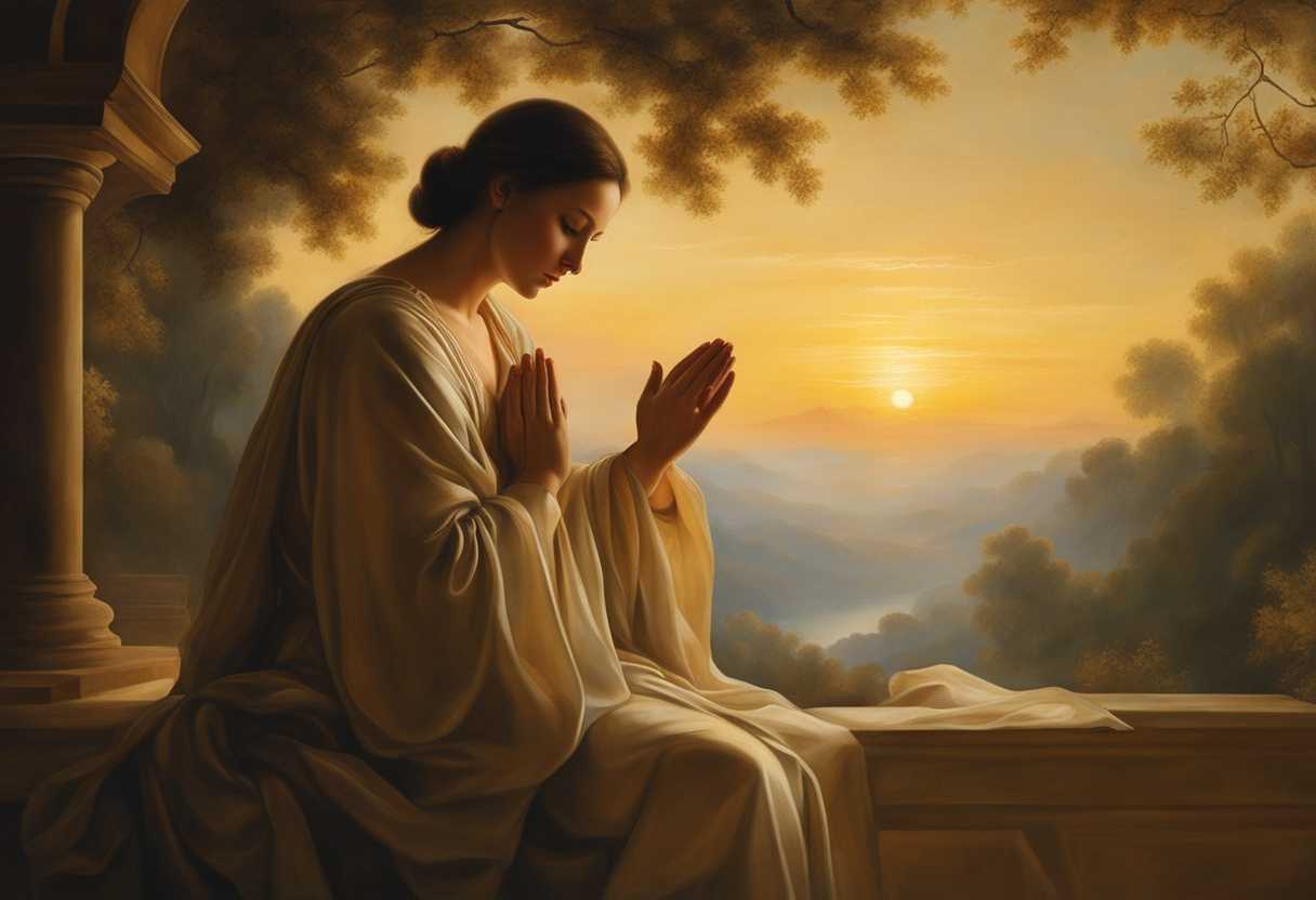 Serene-sunrise-peaceful-figure-in-prayer-soft-light-tranquil-surroundings-harmony-spiritual-awa_vkkt