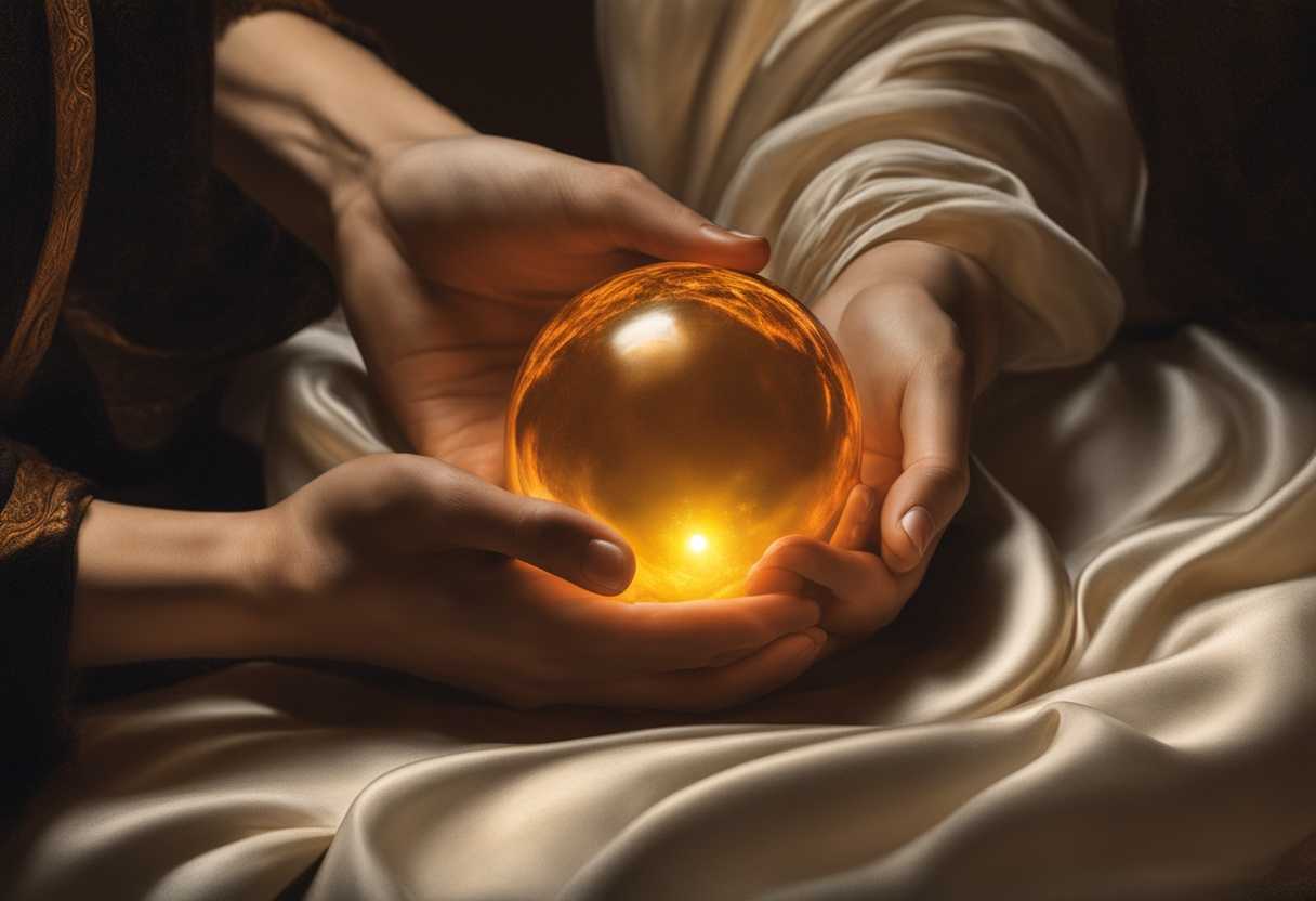 Gentle-hands-cradling-a-glowing-orb-serene-faces-warm-light-tranquil-atmosphere-healing-energy_gqzj