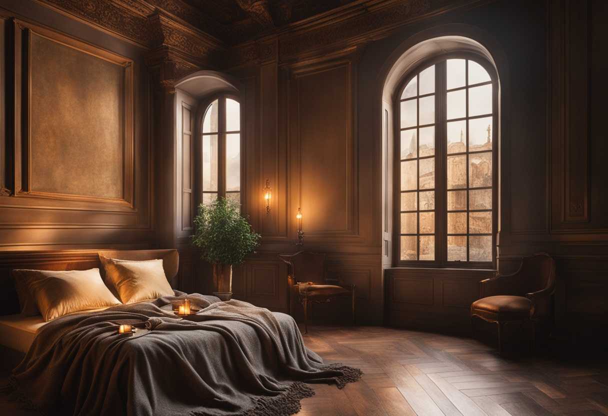 A-cozy-room-with-warm-light-comforting-blankets-and-a-window-showing-rain-outside_xndu