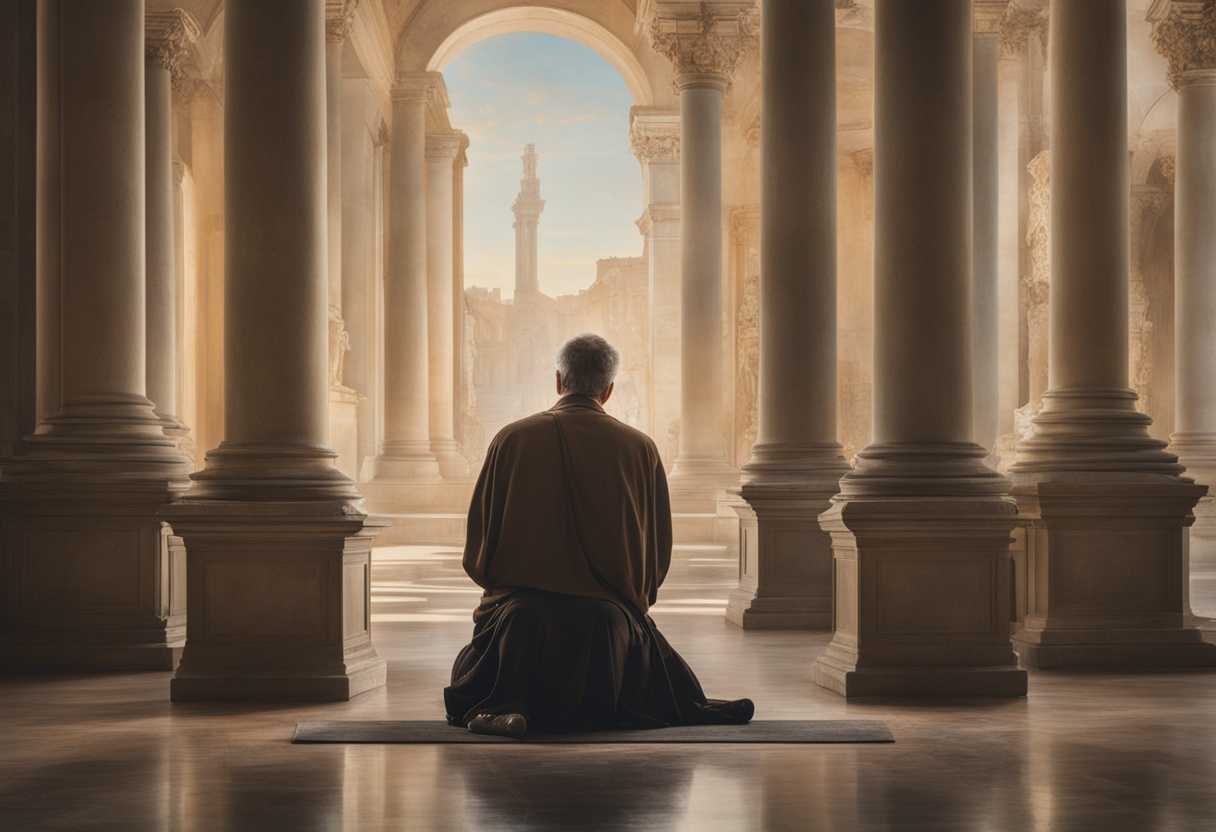 Serene-individual-praying-in-a-tranquil-setting-surrounded-by-supportive-community-invoking-healin_ikng