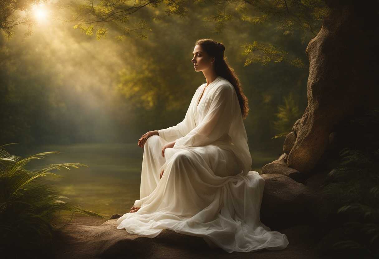 Serene-individual-meditating-in-nature-surrounded-by-soft-light-embodying-peace-and-healing-energy_cuds