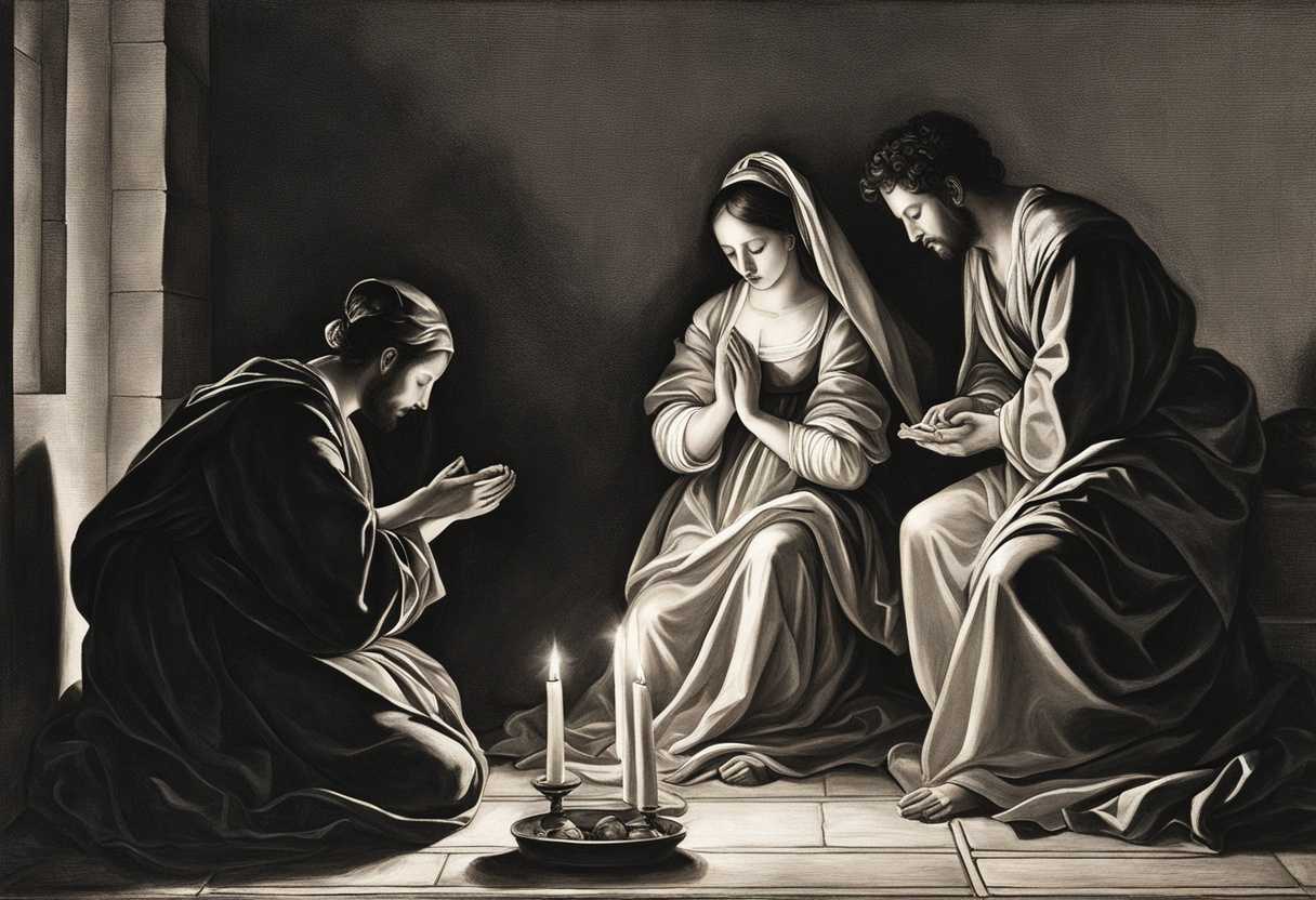 Expectant-parents-kneel-by-candlelight-praying-with-hope-and-determination-for-their-unborn-child_cupa