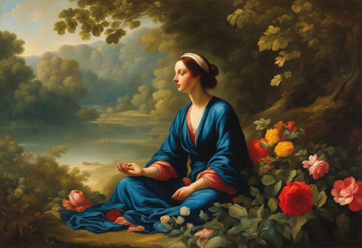 Serene-individual-meditating-in-nature-surrounded-by-vibrant-flora-seeking-purpose-and-tranquility_fcan