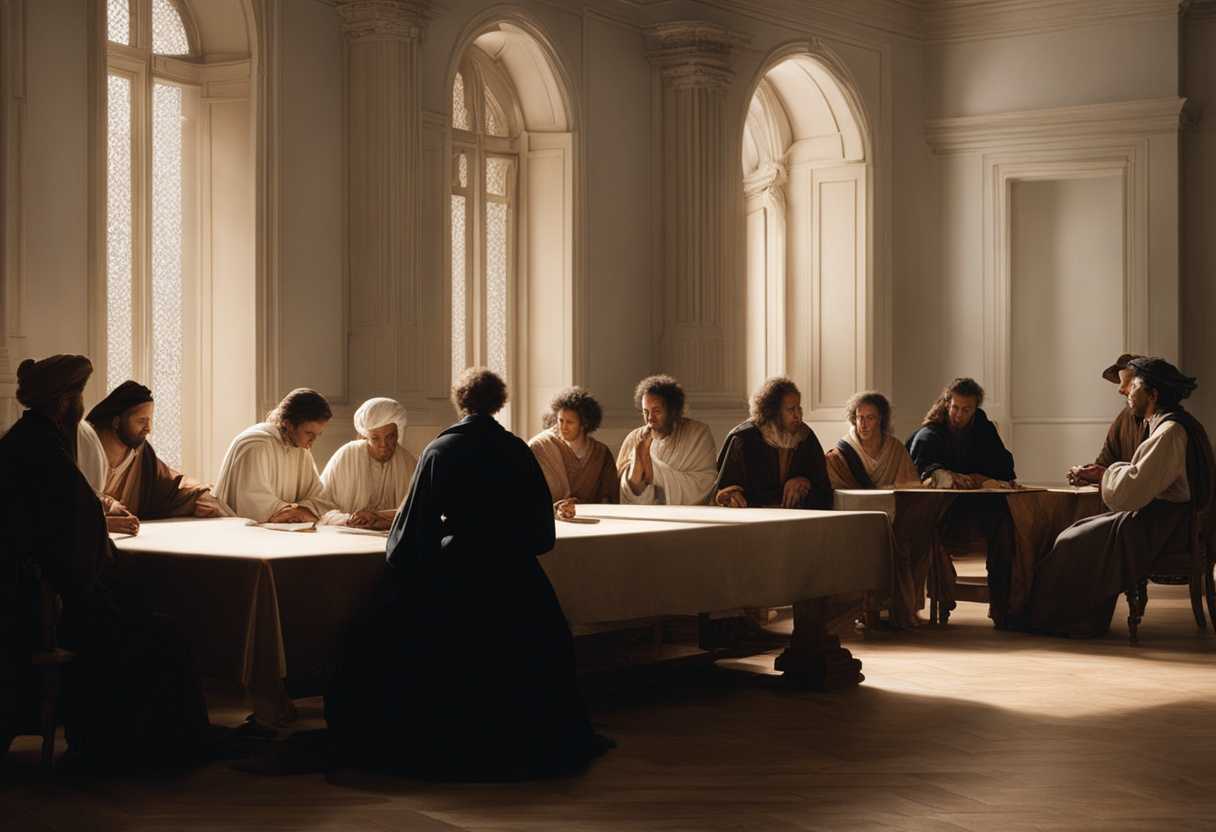 Friends-gather-in-a-quiet-room-bathed-in-soft-light-offering-solemn-prayers-for-healing_eelt