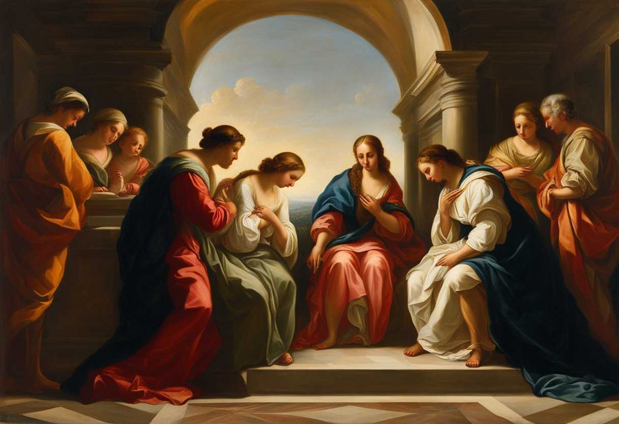 Family-circle-heads-bowed-in-prayer-bathed-in-warm-light-embodying-unity-faith-and-hope_kjlf