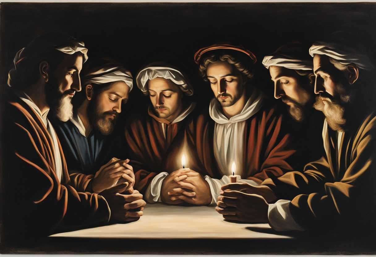 People-in-prayer-circle-heads-bowed-hands-clasped-faces-illuminated-by-soft-light_ktnz