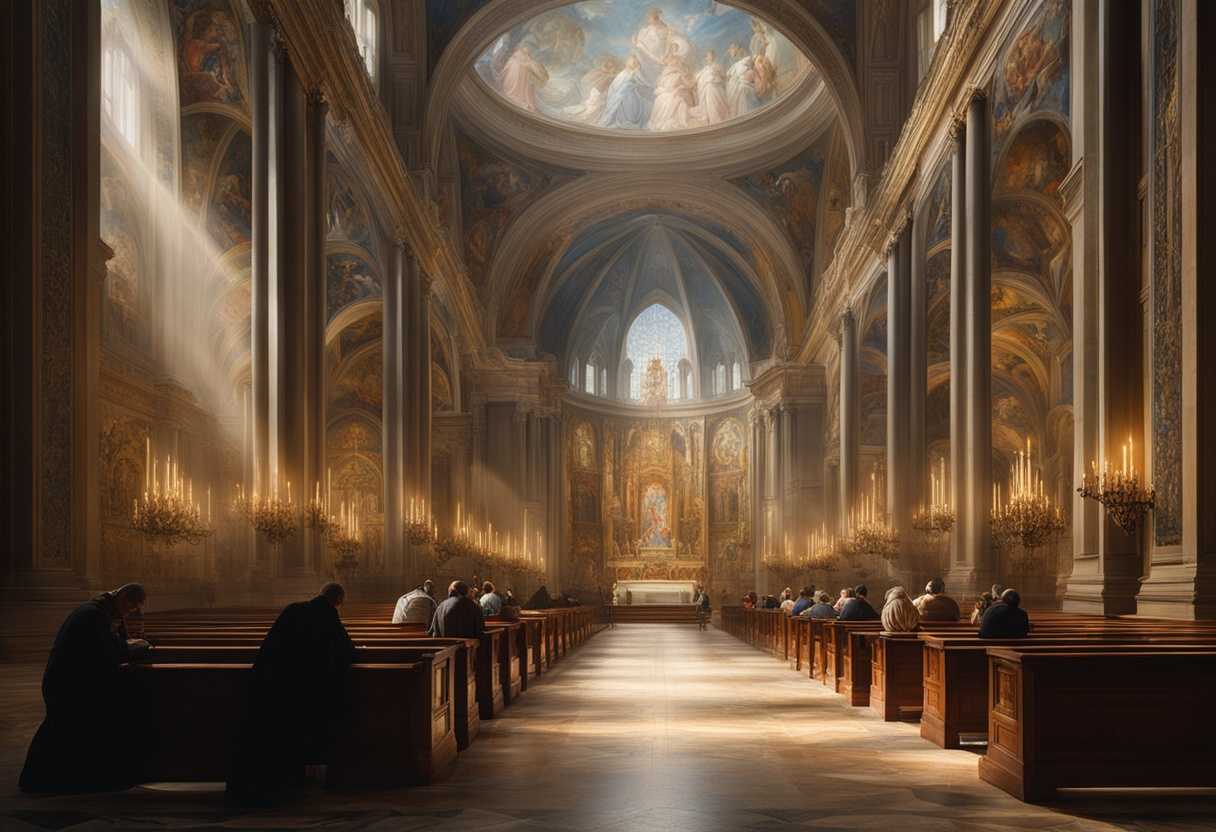 A-serene-sanctuary-with-individuals-in-prayer-soft-stained-glass-light-illuminating-their-hopeful-e_ydch
