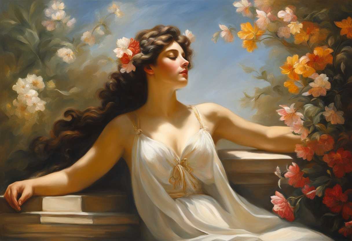 A-serene-figure-relaxes-in-sunlight-surrounded-by-blooming-flowers-and-gentle-nature-sounds_zafz
