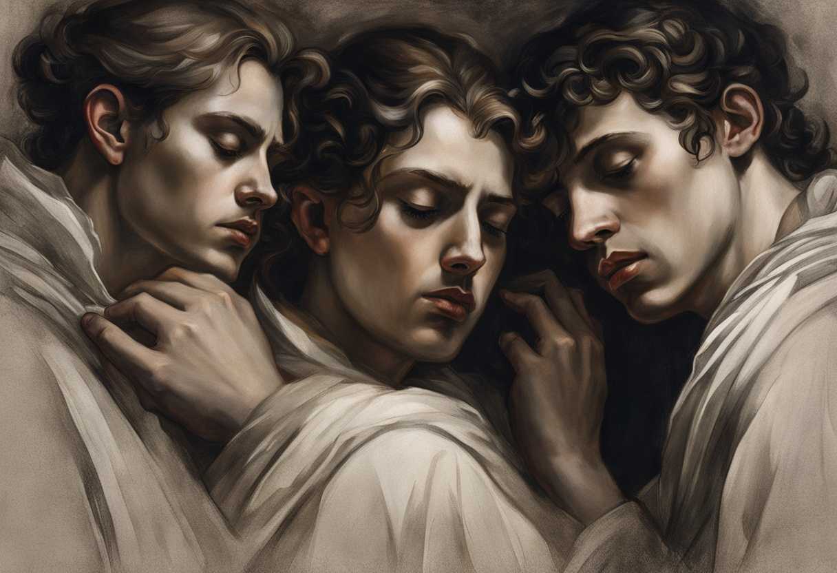 Close-up-of-tense-faces-in-dim-light-hands-clutching-chests-raw-emotions-shared_gotf