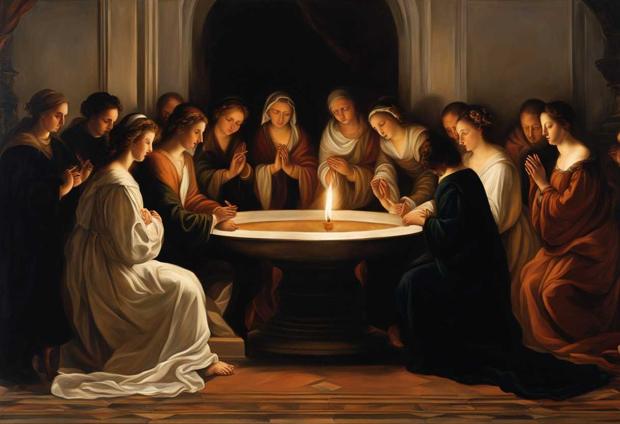 Candlelit-prayer-circle-uplifted-faces-intertwined-hands-whispers-of-hope-serene-atmosphere-of-f_jnyr