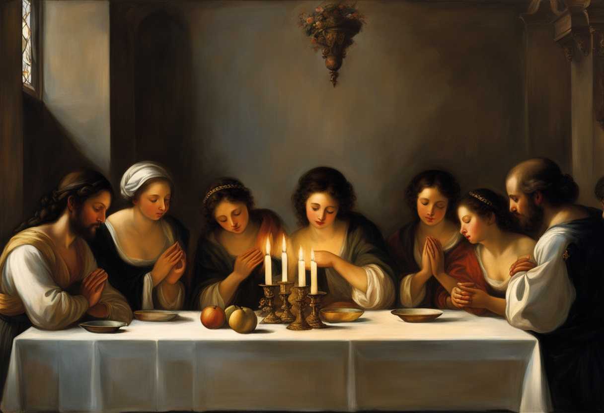 A-serene-gathering-in-soft-light-hands-clasped-candles-flickering-deep-in-prayer_xeow